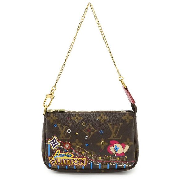 Louis Vuitton Monogram Mini Pochette Accessoires Vivienne Clutch - Picture 1 of 8